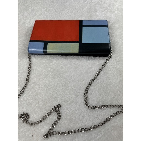 MoMA‎ MET NY Piet Mondrian Crossbody Clutch, Color Block - Picture 1 of 10